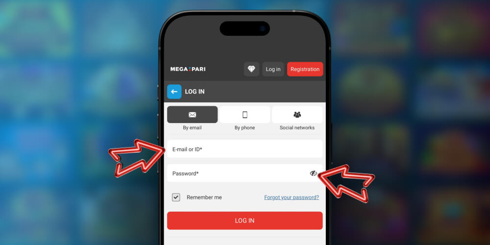enter account details